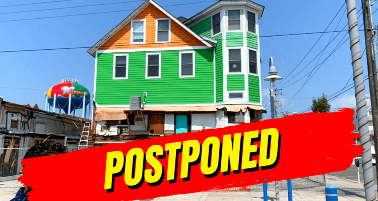 Shamrock House Moving Postponed