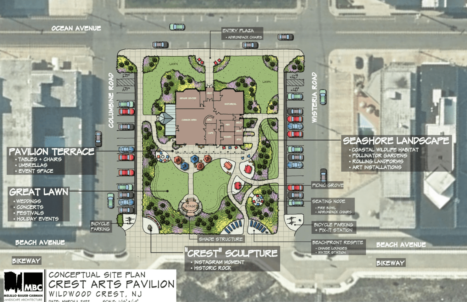 Crest Arts Pavilion Mockups Wildwood Video Archive