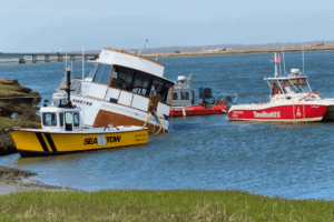 Boat Refloated After Running Aground in North Wildwood