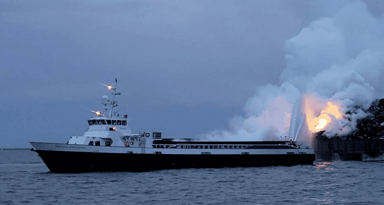 Delaware Bay Barge Fire is OUT