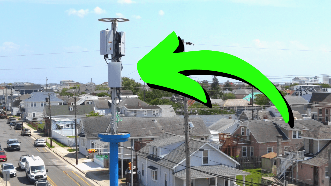 NEW - 5G Blue Poles in North Wildwood