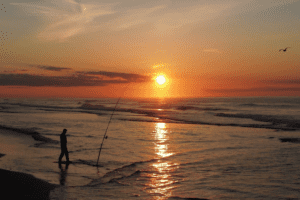 North Wildwood Sunrise Via Drone