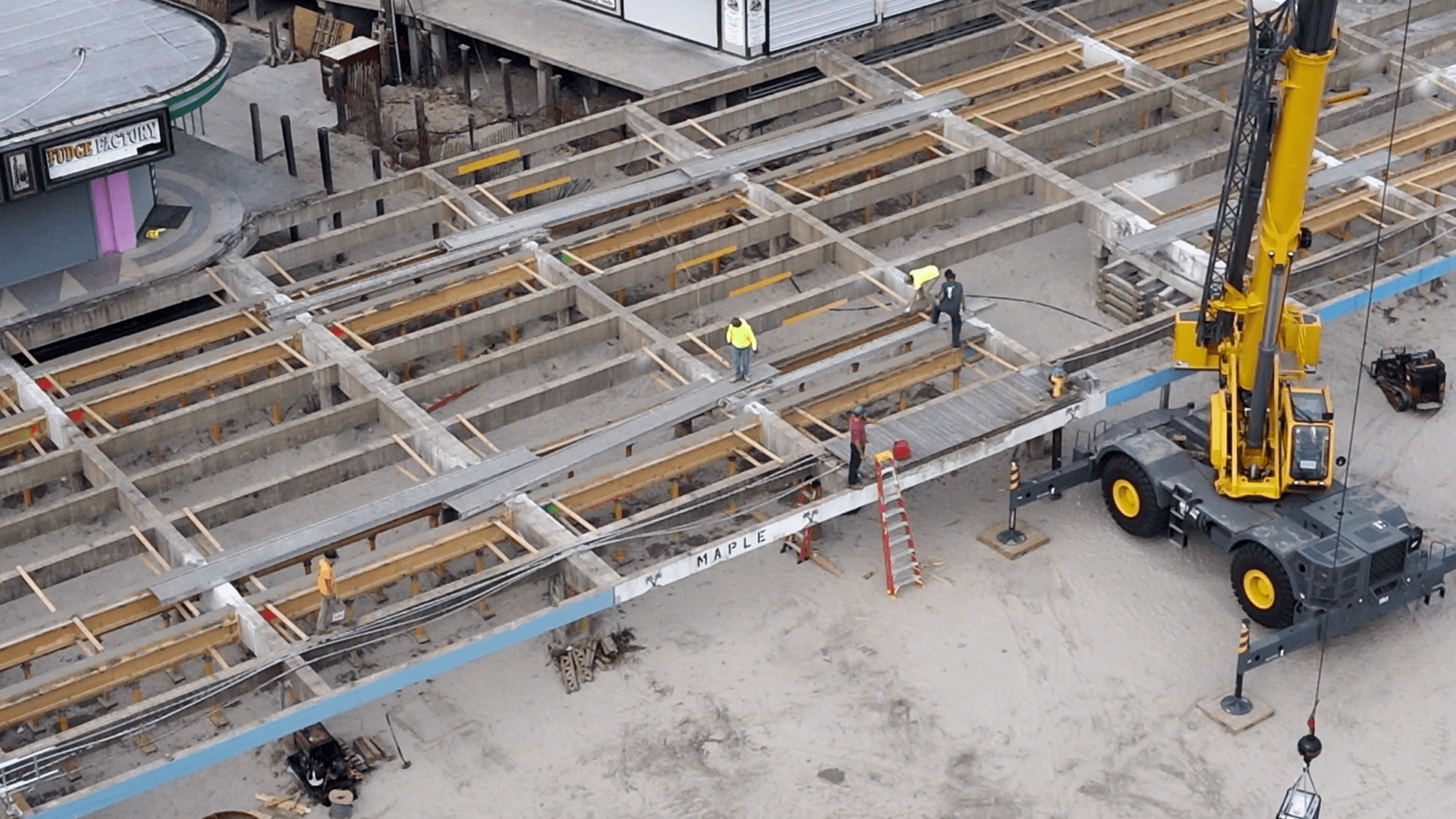 Wildwood Boardwalk Reconstruction Drone Tour - Nov 2022
