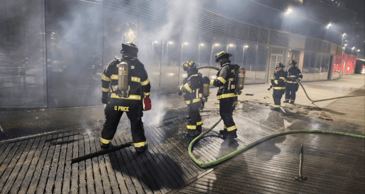 Small Fire On the Atlantic City Boardwalk