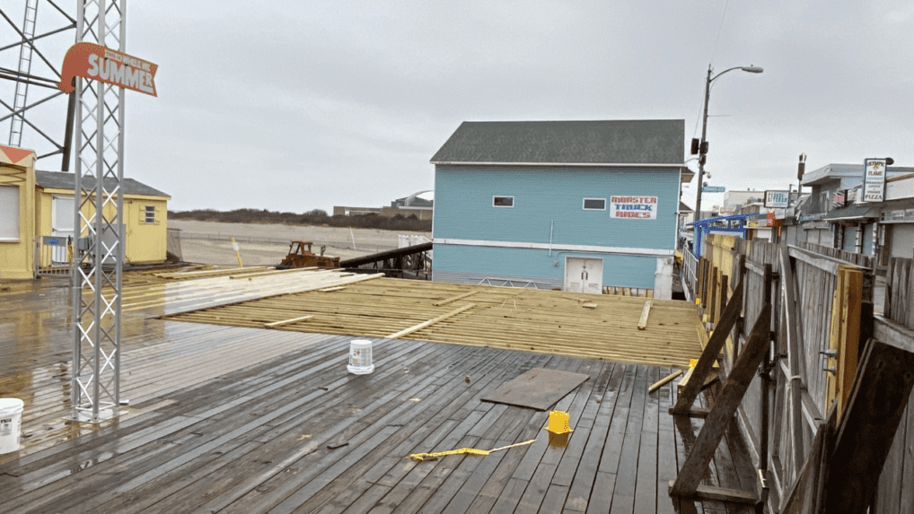 Massive Construction on Morey’s Adventure Pier - Wildwood Video Archive