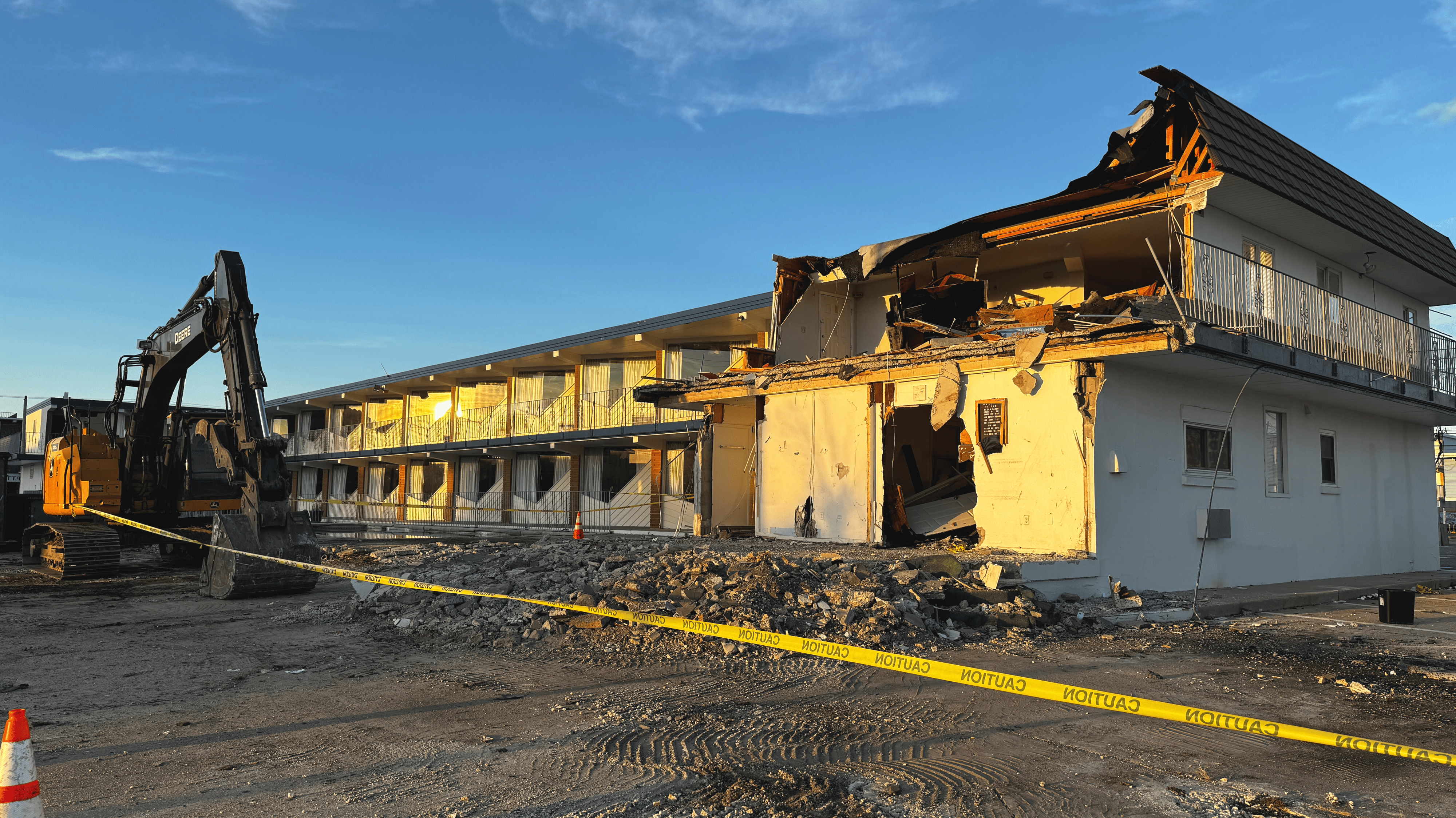 Ocean Sands Motel Demolition Underway