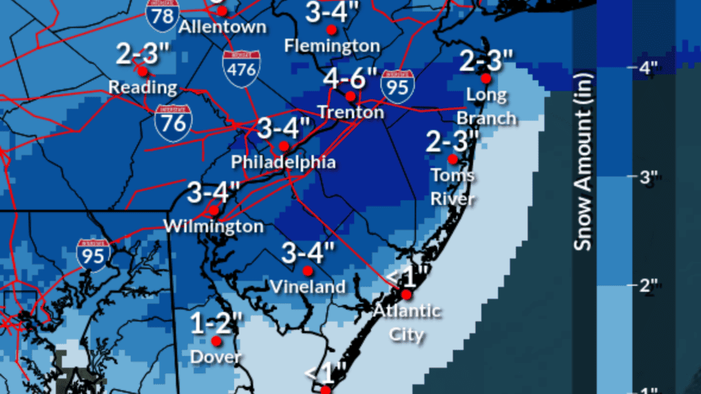 Snow Advisory For Most of New Jersey - Jan 19th - Wildwood Video Archive