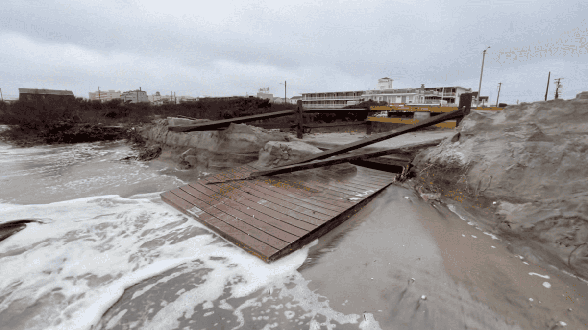 Another Breach in North Wildwood's Dunes Wildwood Video Archive