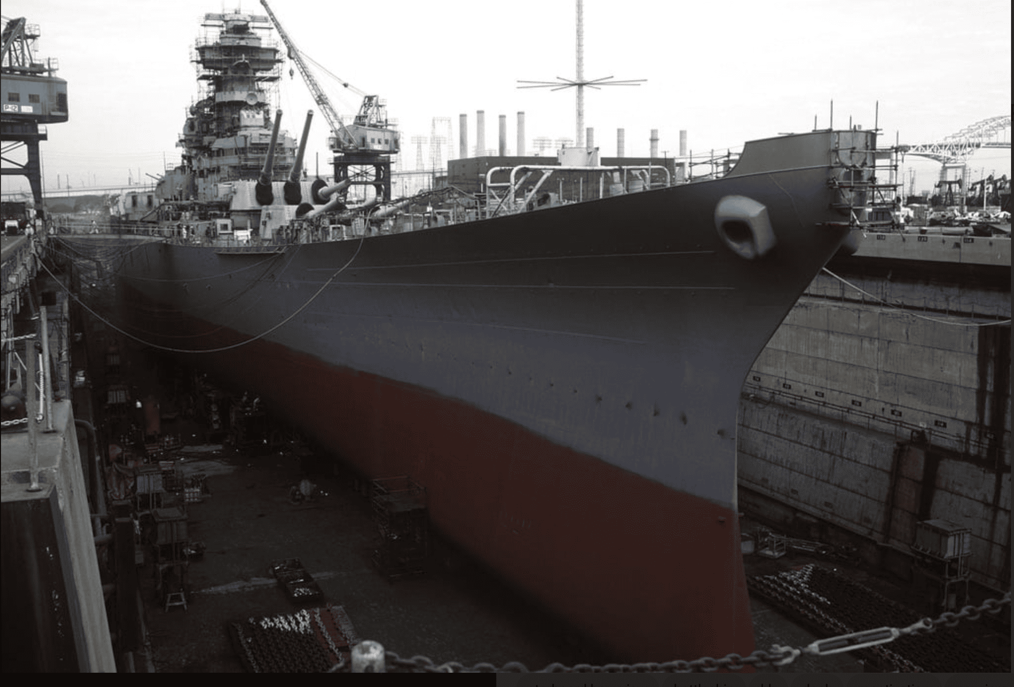 Battleship New Jersey Dry Dock Date and Details