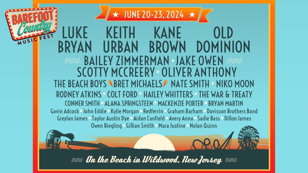 Barefoot Country Music Festival 2024 Lineup! Wildwood Video Archive