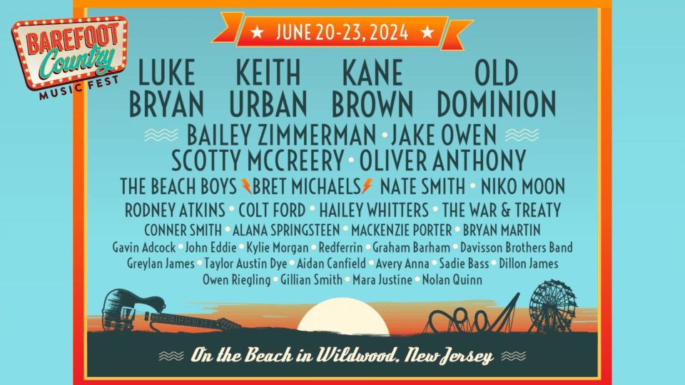 Barefoot Country Music Festival 2024 Lineup! Archives Wildwood Video