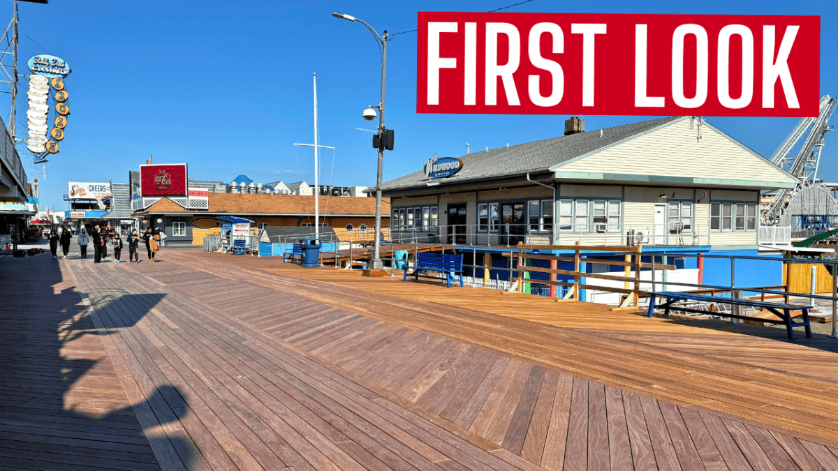 Wildwood Boardwalk Reconstruction Finished! - Phases 3,4,5 - Wildwood Video Archive