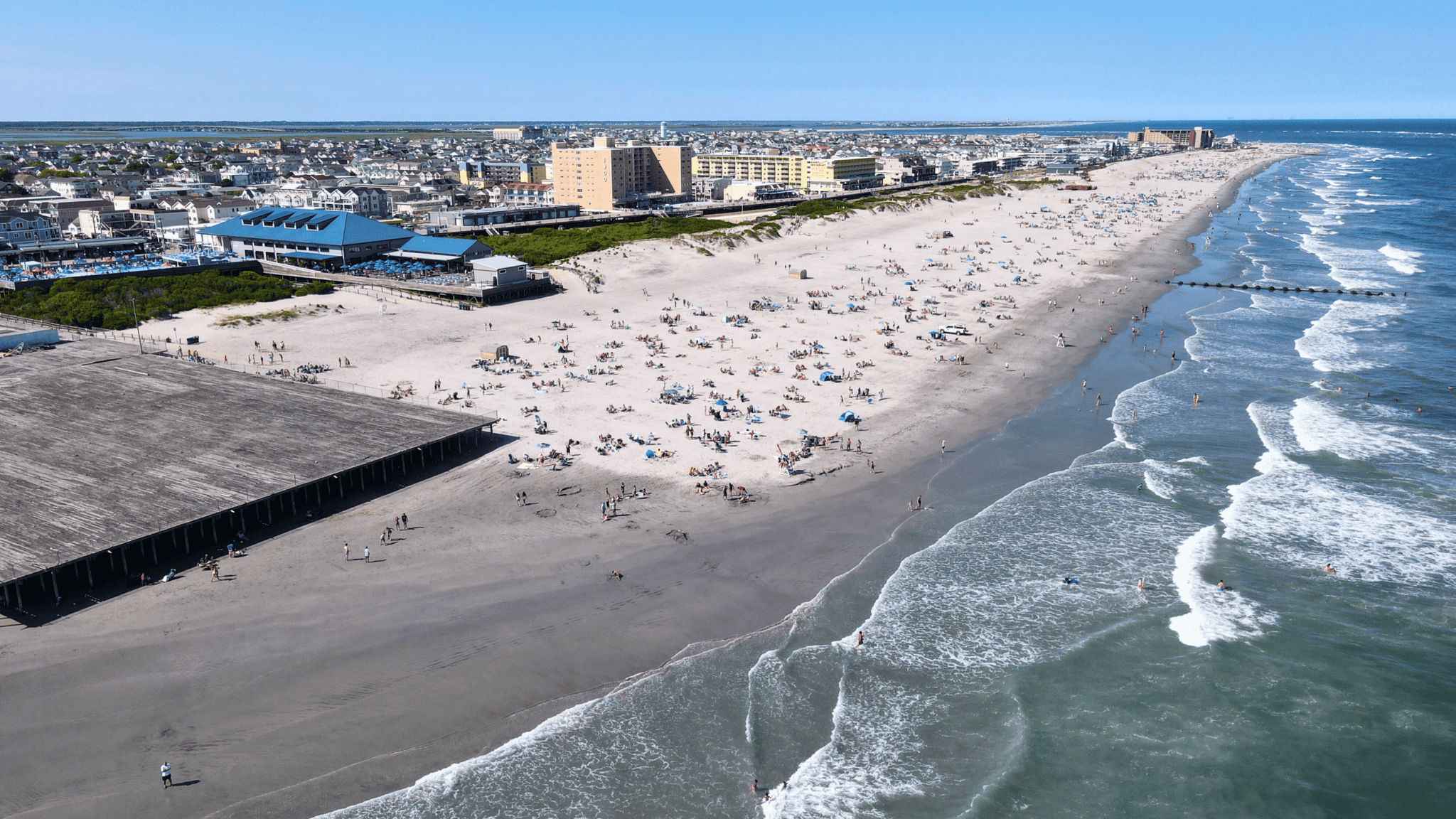 North Wildwood Beach Replenishment Project Completed Drone Footage