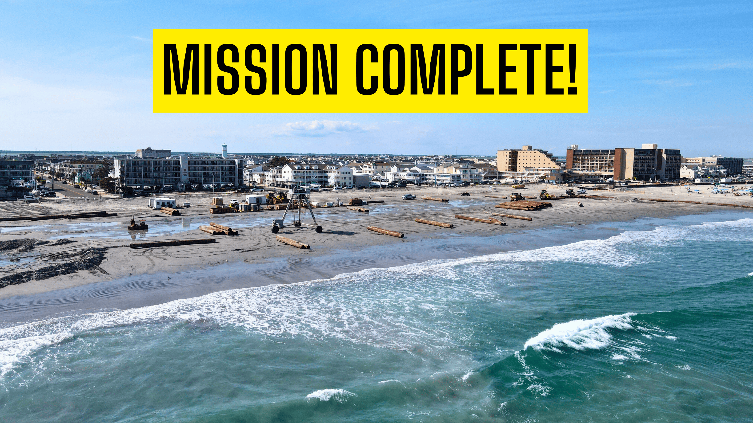 North Wildwood Beach Replenishment Project Completed