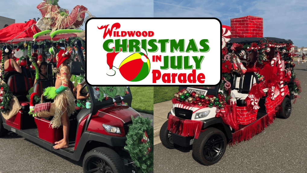 Wildwood's Christmas in July Golf Cart Parade 2024 Wildwood Video Archive