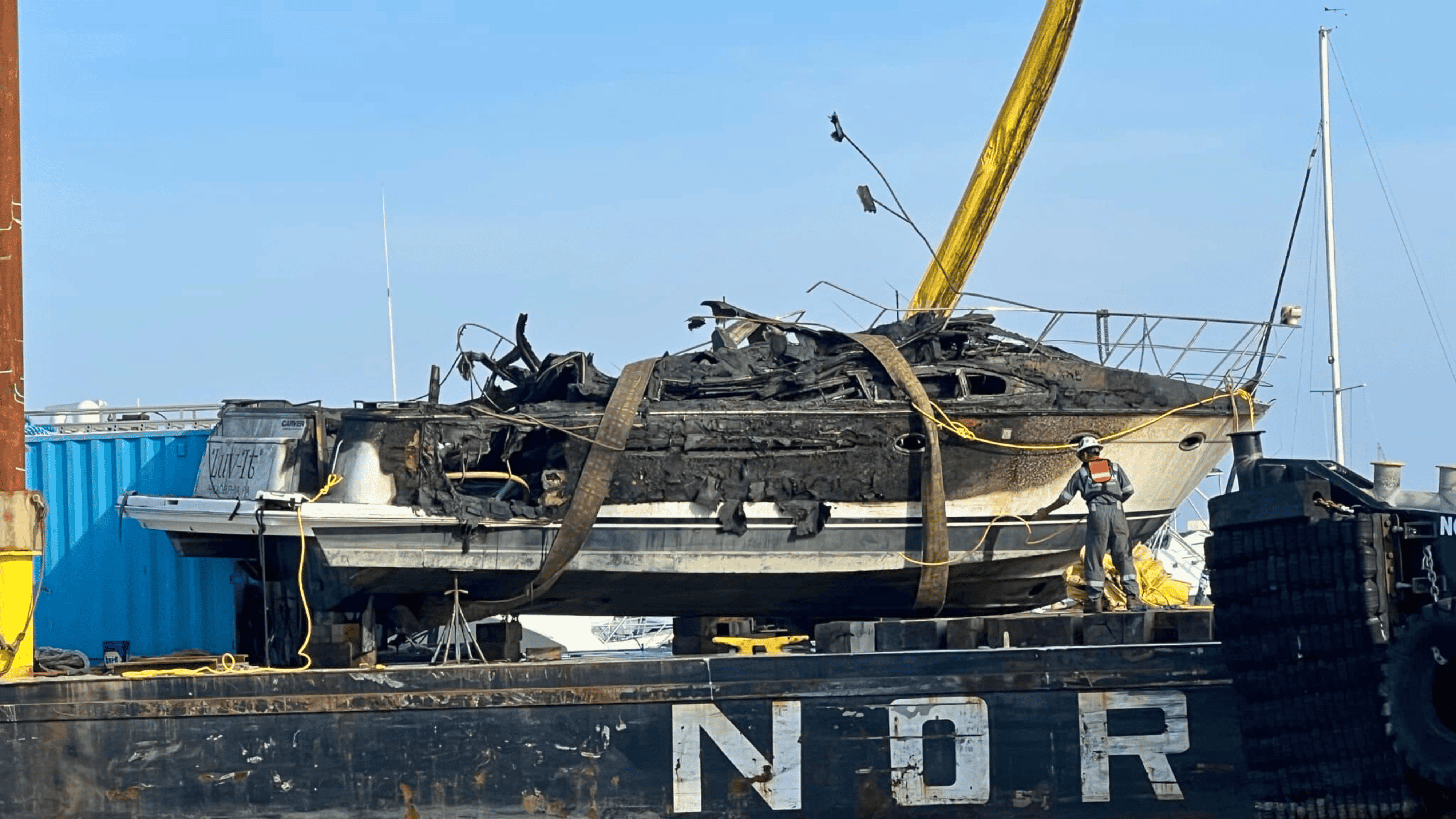 Sunken Boat in Wildwood Recovered After Fire Incident