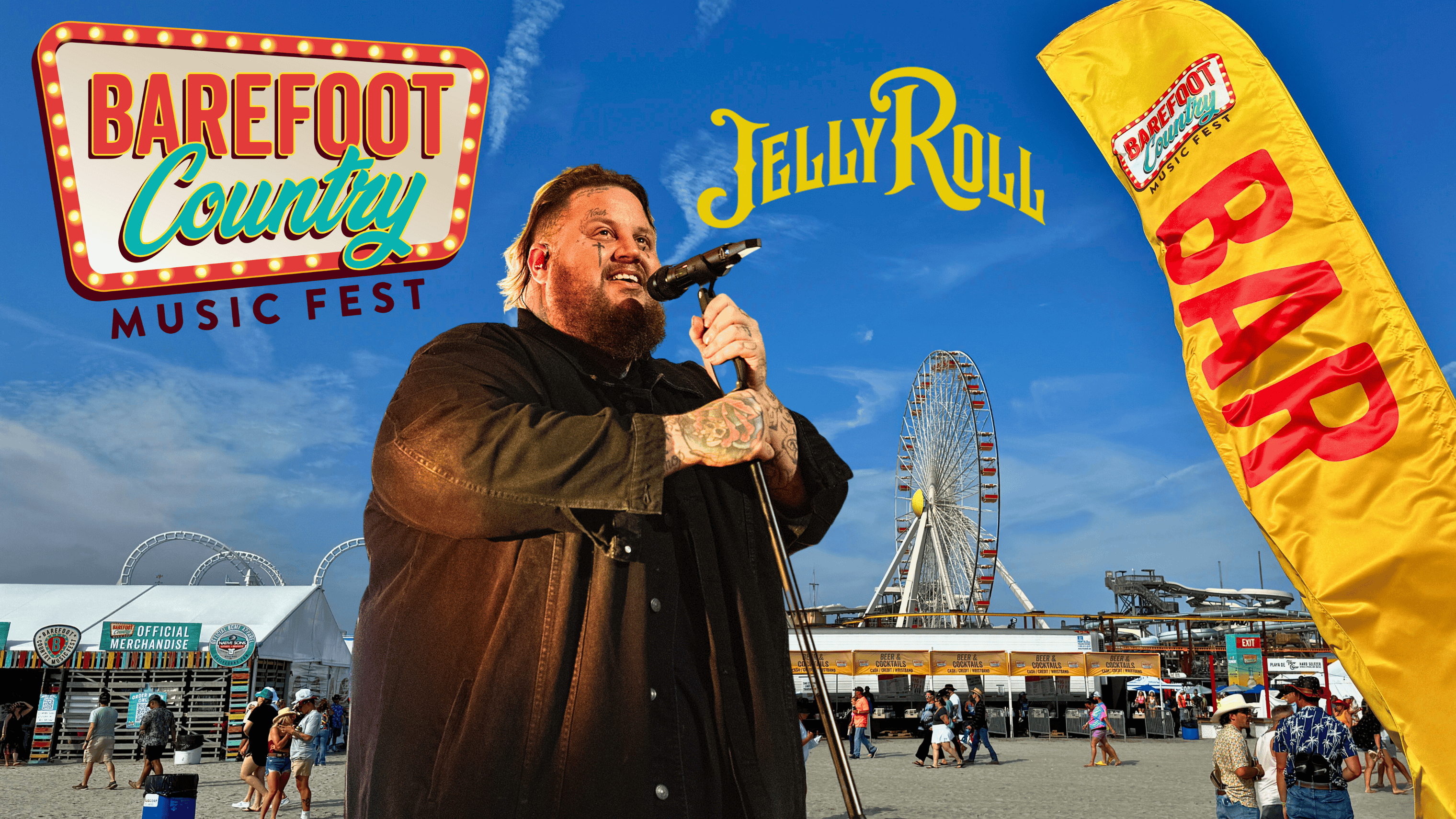 Jelly Roll is Coming to Wildwood For the Barefoot Country Music Fest