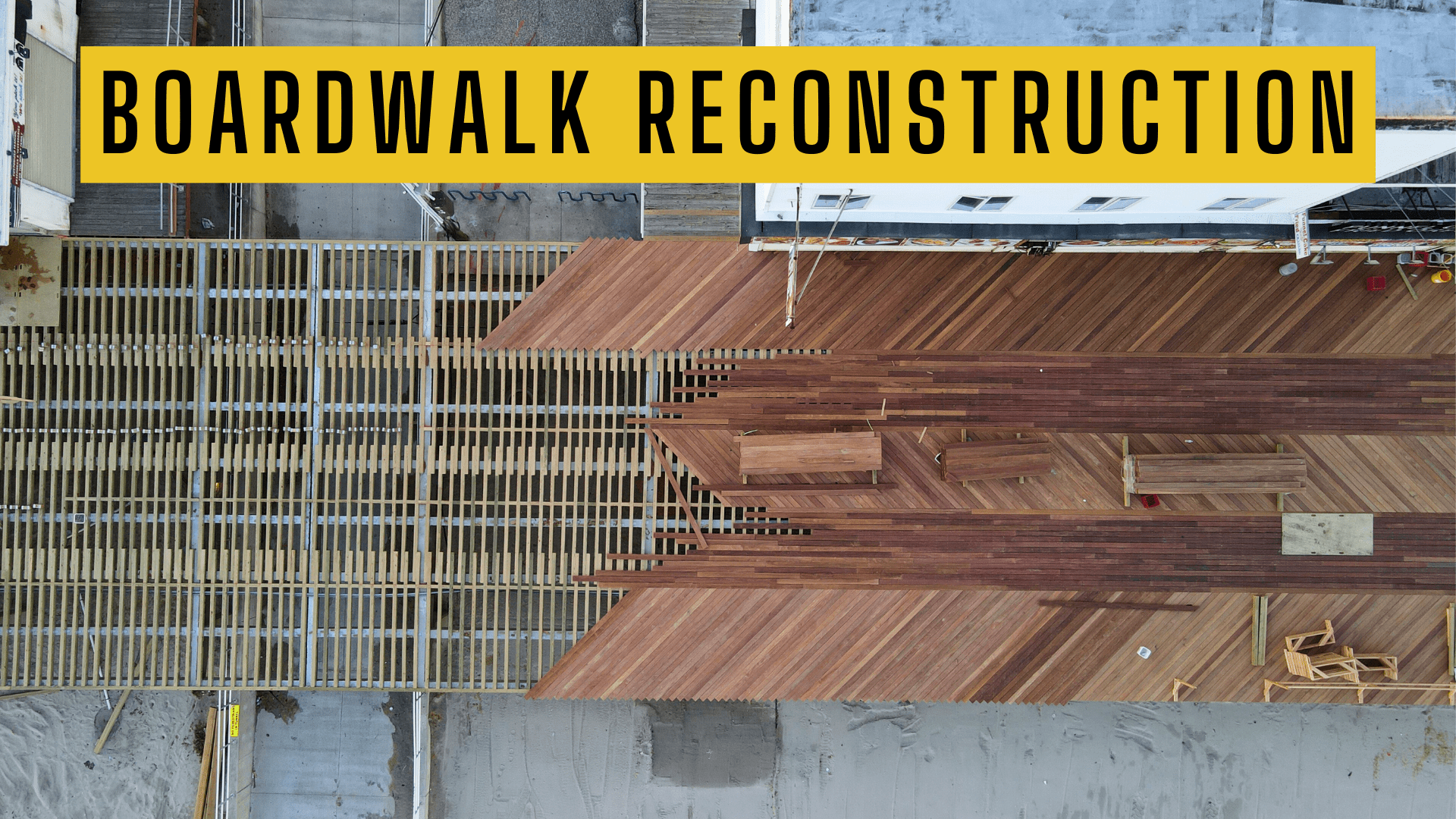 Wildwood Boardwalk Reconstruction Update Phase 6 – Drone Video