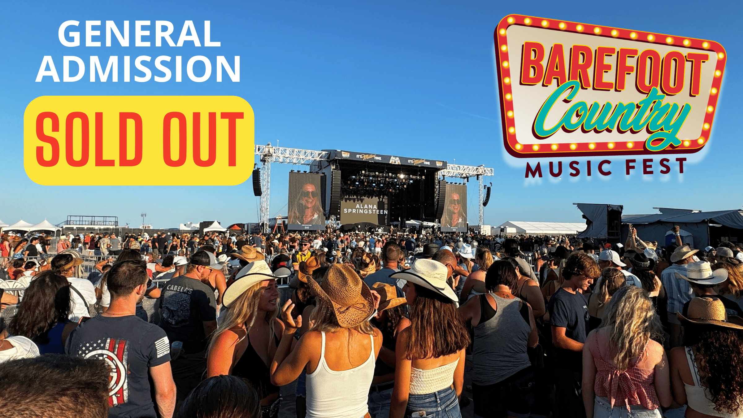 Barefoot Country Music Fest Tickets Are Selling Out