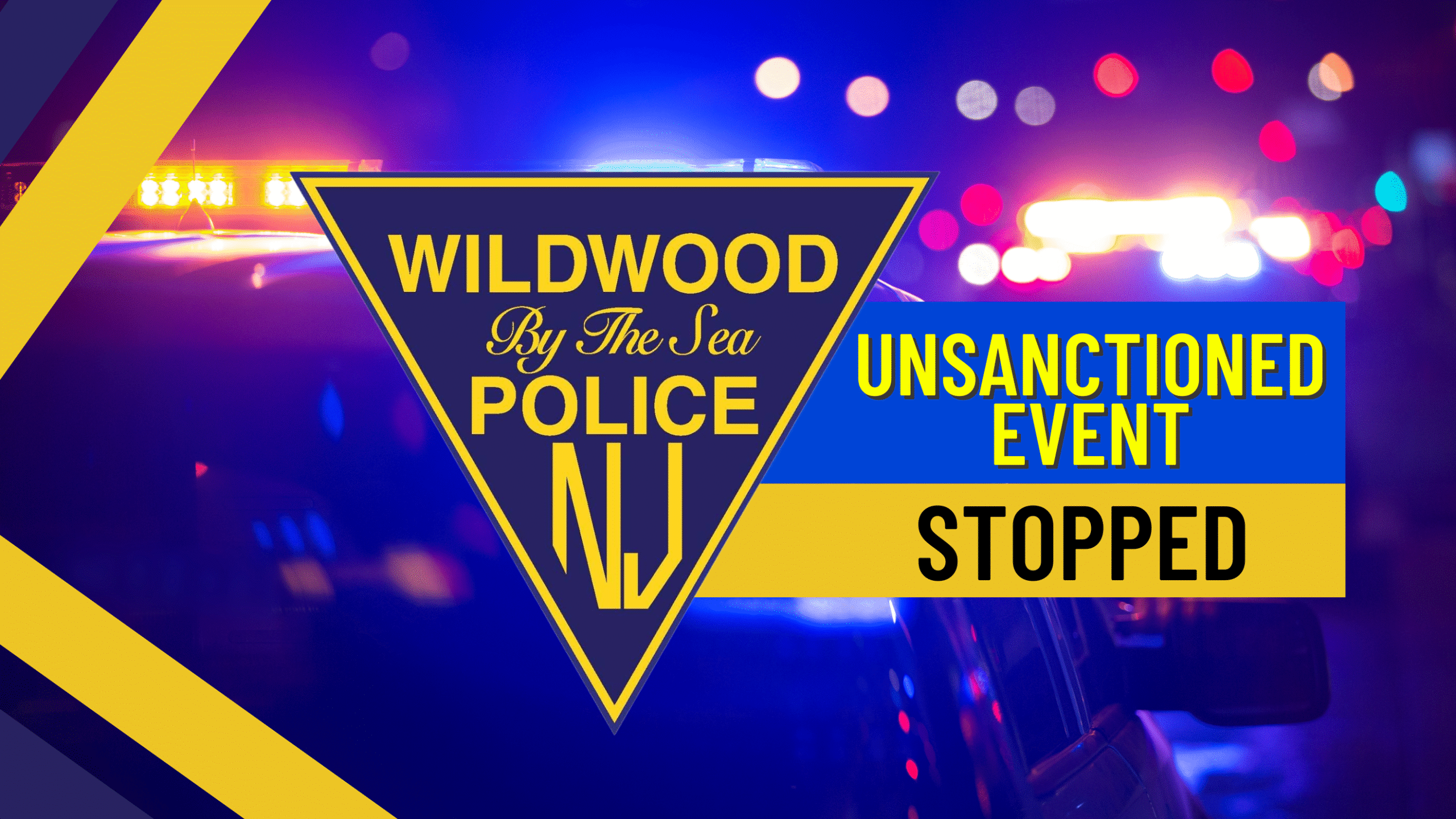 Wildwood Police Stops Unsanctioned Event