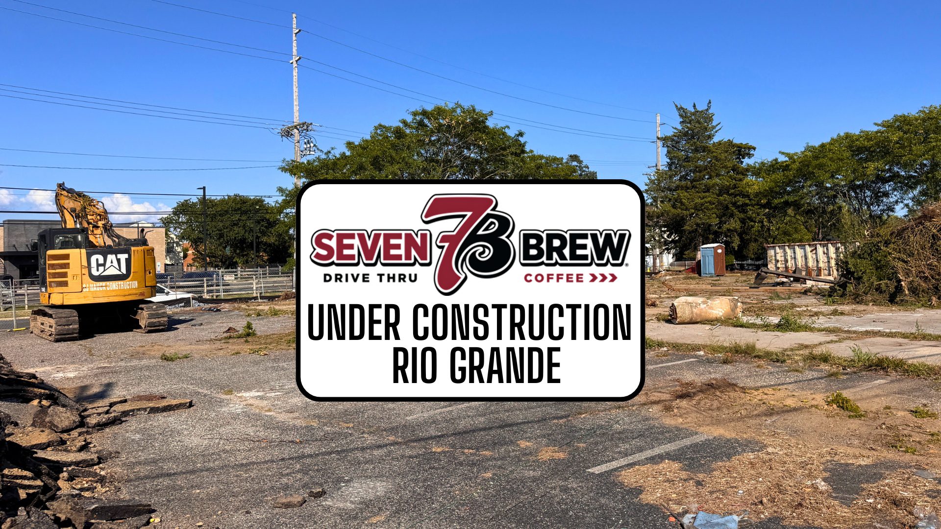 7 Brew Coffee Under Construction in Rio Grande NJ