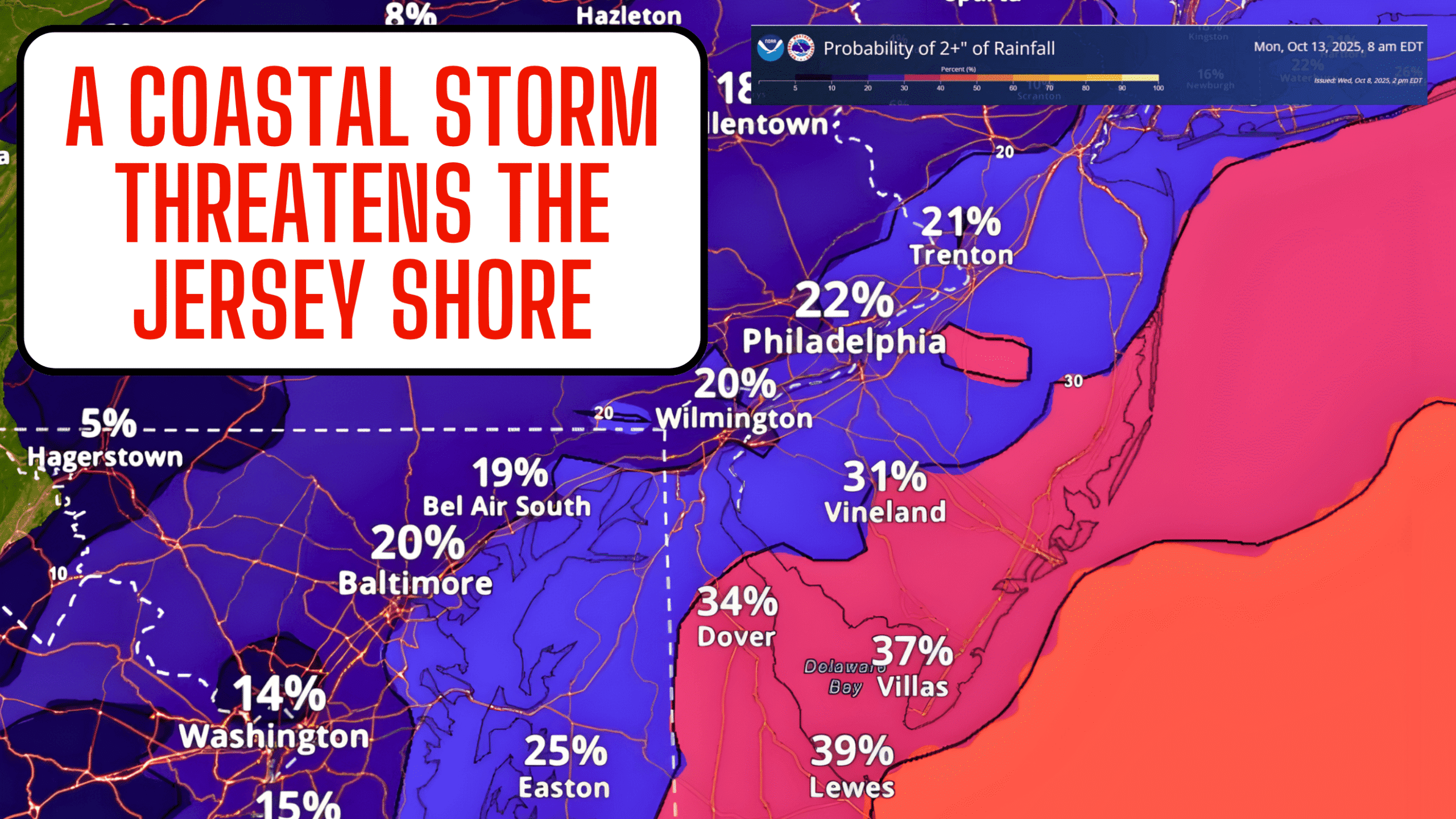 A Coastal Storm Threatens the Jersey Shore With Flooding and Strong Winds