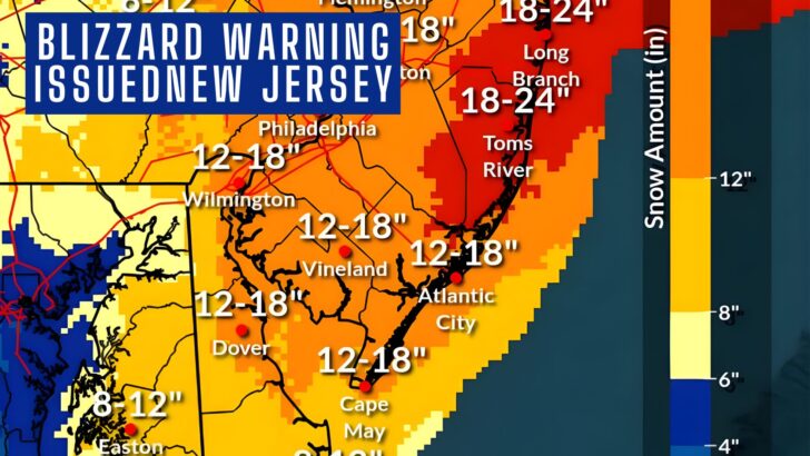 Blizzard Warning Issued for Parts of New Jersey