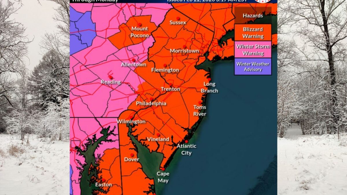 Historic Blizzard Targets New Jersey With Up to 24 Inches of Snow ...