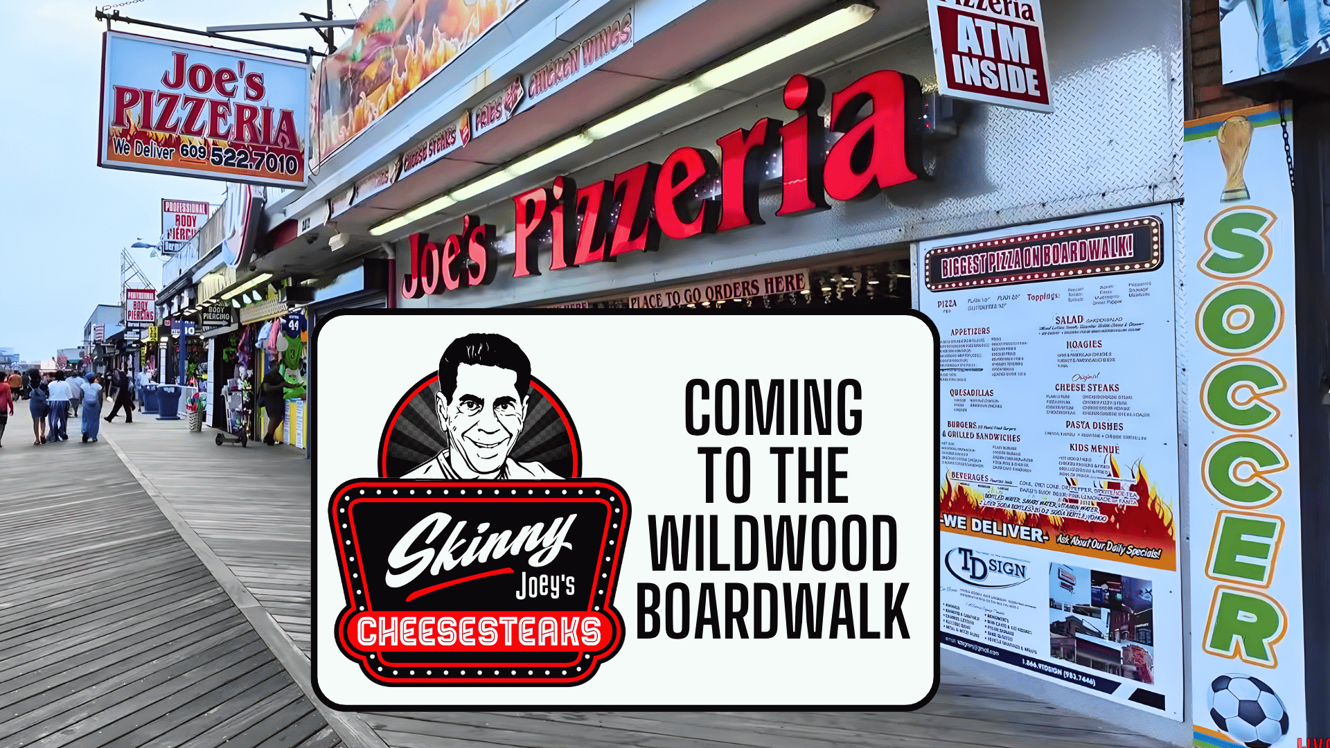 Skinny Joey&rsquo;s Cheesesteaks Coming to Wildwood Boardwalk
