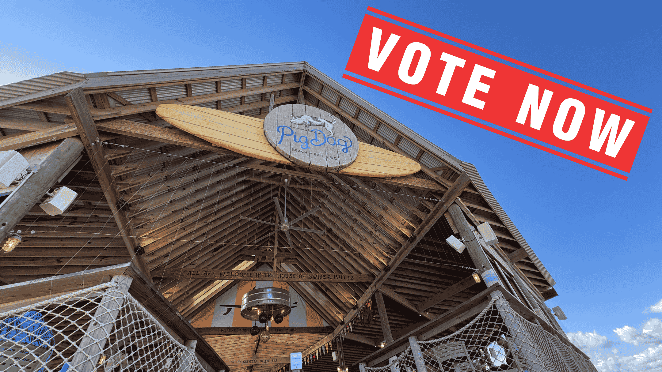 Vote for PigDog Beach Bar as the Best Beach Bar!