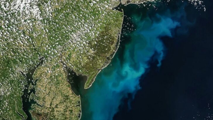 Massive Blue and Green Ocean Bloom Off New Jersey Coast