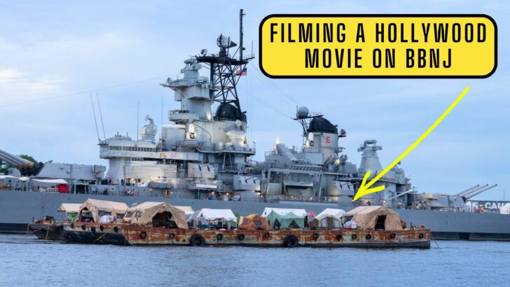 Mystery Paramount Movie Little Falls Takes Over Battleship New Jersey and Camden