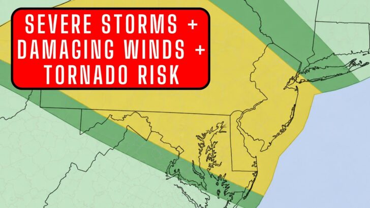 New Jersey Faces Severe Storm and Tornado Risk Tuesday and Wednesday