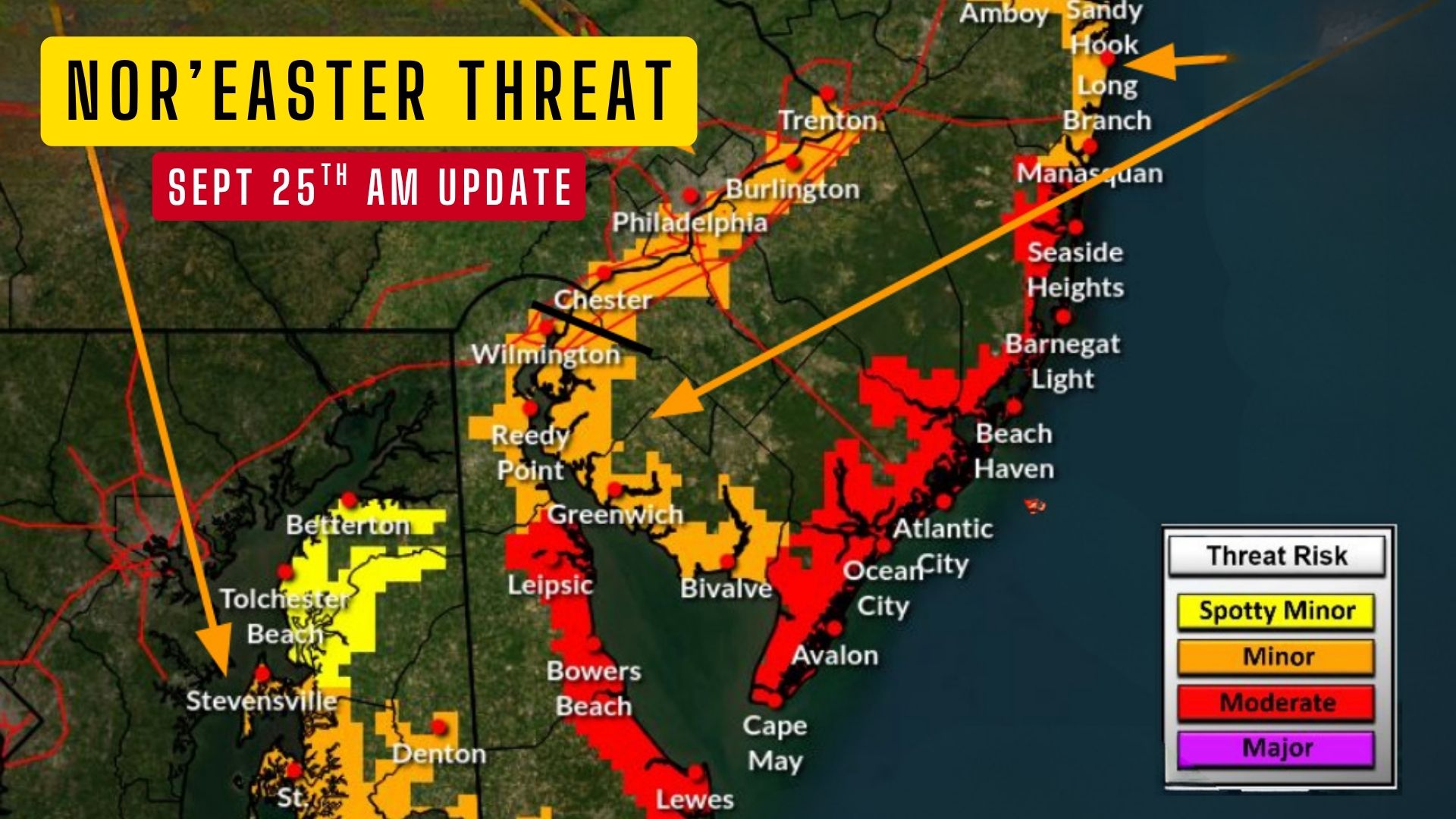 Coastal Flooding, Strong Winds and Dangerous Surf Expected Along Jersey Shore
