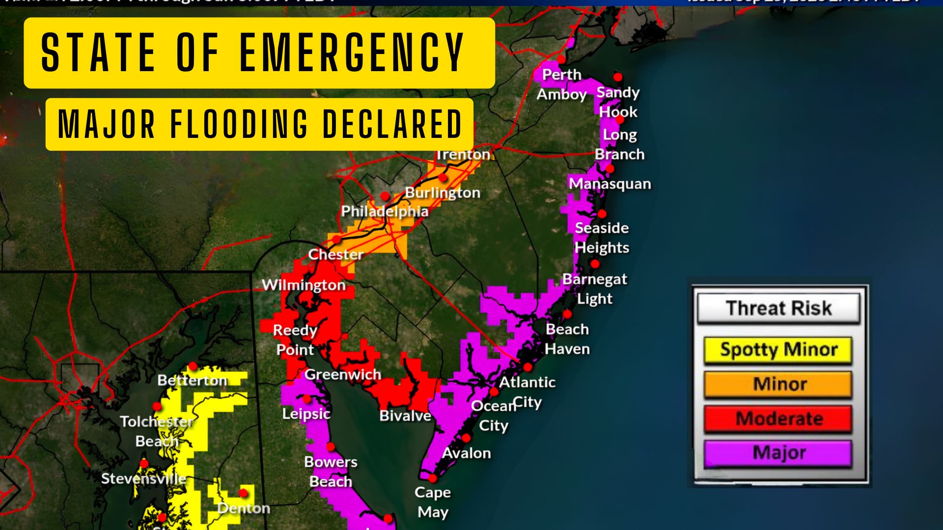 New Jersey Declares State of Emergency as Nor’easter Threatens Major Coastal Flooding