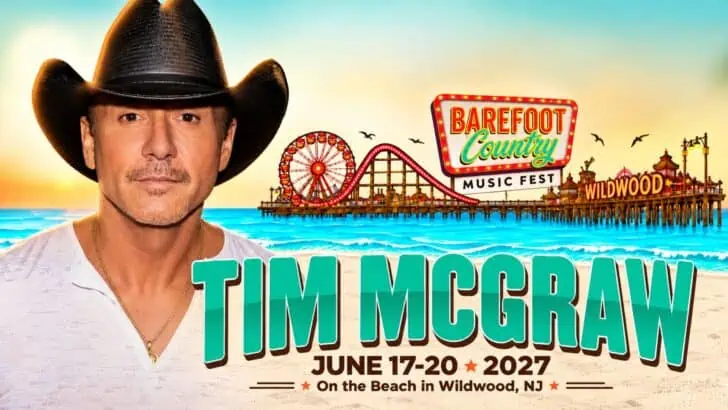 Tim McGraw Returning to Wildwood Beach After 11 Years
